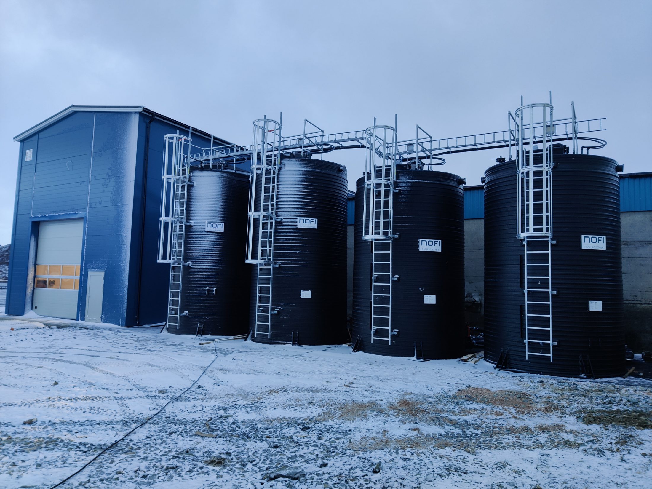 NOFI Vakos manufactures standing cylindrical, non-pressurised overground tanks made from PEHD.